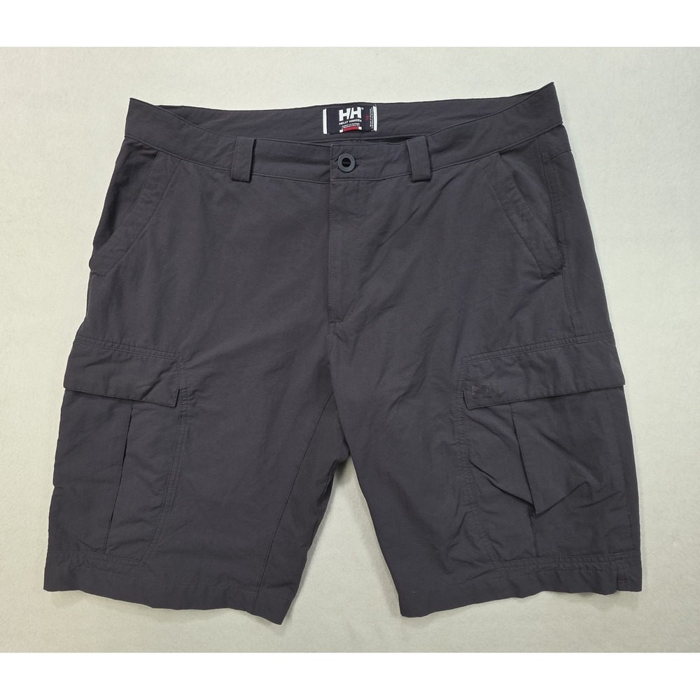 Helly Hansen Cargo Shorts Mens 38 Gray LIMITED USE Stretch Hiking‎ Outdoor
